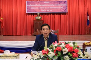 ກອງປະຊຸມສະຫຼຸບຕີລາຄາການຈັດຕັ້ງປະຕິບັດວຽກງານກໍ່ສ້າງຮາກຖານການເມືອງແຂວງວຽງຈັນ