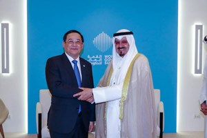 ນາຍົກລາວພົບປະກັບນາຍົກກູເວດ ໃນກອງປະຊຸມສຸດຍອດລັດຖະບານທົ່ວໂລກ ປະຈໍາປີ 2025