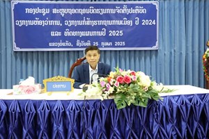 ບໍ່ແກ້ວ ສະຫຼຸບວຽກງານກໍ່ສ້າງຮາກຖານການເມືອງທົ່ວແຂວງ ປະຈໍາປີ 2024.