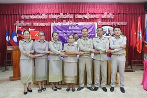 ມໍປາຍທ່າແຂກ ເປີດຂະບວນແຂ່ງຂັນ ພາຍໃຕ້ຄໍາຂວັນ "ຮັກຊາດ ແລະ ພັດທະນາ"