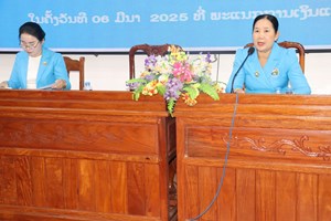 ພະແນກການເງິນແຂວງຄໍາມ່ວນປາຖະກະຖາວັນແມ່ຍິງສາກົນຄົບຮອບ 115 ປີ