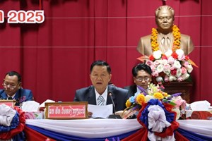 ສະໜາມໄຊສຳເລັດກອງປະຊຸມໃຫຍ່ຜູ້ແທນອົງຄະນະພັກເມືອງ ຄັ້ງທີ XIII