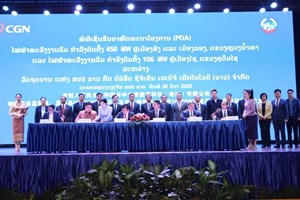 ເຊັນສັນຍາ ພັດທະນາໂຄງການໄຟຟ້າພະລັງງານລົມ ຢູ່ສອງແຂວງພາກເໜືອ