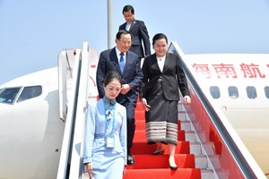 ນາຍົກລັດຖະມົນຕີ ເດີນທາງເຖິງແຂວງໄຮນານສປ ຈີນ ເພື່ອເຂົ້າຮ່ວມກອງປະຊຸມເວທີປຶກສາຫາລືໂບອາວ ເພື່ອອາຊີ ປະຈໍາປີ 2025