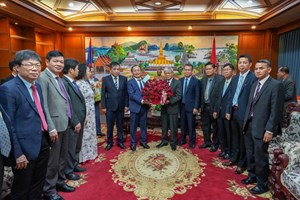 ຫຼາຍແຂວງຂອງ ສສ ຫວຽດນາມ ອວຍພອນປີໃໝ່ລາວ ການນຳແຂວງຈຳປາສັກ