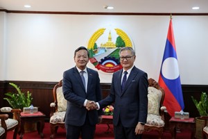 ລັດຖະມົນຕີກະຊວງການຕ່າງປະເທດ ຕ້ອນຮັບທູດຫວຽດນາມ ເຂົ້າອວຍພອນປີໃໝ່ລາວ
