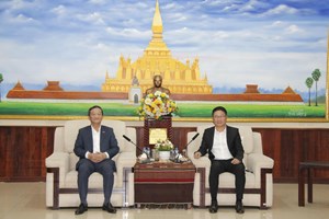 ຮອງຫົວໜ້າຄຕພ ຕ້ອນຮັບທູດຫວຽດນາມ ເຂົ້າອວຍພອນປີໃໝ່ລາວ