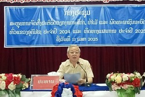 ອຸດົມໄຊ ສະຫຼຸບວຽກງານ ກະ​ສິກໍາ-ປ່າ​ໄມ້ ແລະ​ ພັດ​ທະ​ນາ​ຊົນ​ນະ​ບົດ