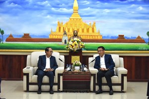 ຮັກສາການຫົວໜ້າ ຄຕພ ຕ້ອນຮັບ ບັນດາເອກອັກຄະລັດຖະທູດລາວ