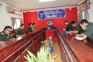 ກອງປະຊຸມສ່ອງແສງລາຍງານວຽກງານ ປກສ-ປກຊ