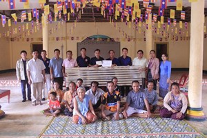 ບ້ານໜອງຝັ່ງຢອງ ແລະ ບ້ານແກ້ງສິມ ໄດ້ຮັບເຄື່ອງຊ່ວຍເຫຼືອ