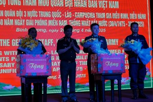 ຮອງຫົວໜ້າກົມໃຫຍ່ເສນາທິການກອງທັບປະຊາຊົນຫວຽດນາມ ຢ້ຽມຢາມ ບັນດາກ້ອນກຳລັງສວນສະໜາມ