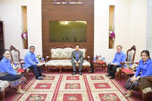 ສະຫະພັນກໍາມະບານ ກະຊວງ ພບ ແລະ ກະຊວງ ອຄ ຈັດພິທີ ເລົ່າມູນເຊື້ອ ວັນກໍາມະກອນສາກົນ