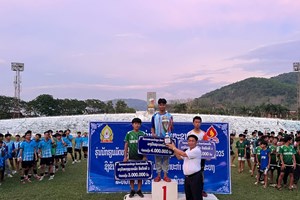 ແຂ່ງຂັນກິລາເຕະບານນັກຮຽນມັດທະຍົມສຶກສາທົ່ວແຂວງຫຼວງພະບາງ