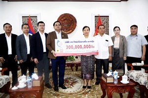 ບໍລິສັດລາວໂທລະຄົມມະນາຄົມ ມະຫາຊົນ ຊຸກຍູ້ສົ່ງເສີມງານແຂ່ງຂັນສີມືແຮງງານ300 ລ້ານກີບ