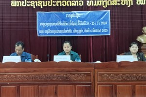 ສະຫຼຸບວຽກງານໄພພິບັດ ທີ່ເກີດຂຶ້ນໃນທ້າຍເດືອນກໍລະກົດ 2024 ຢູ່ເມືອງວຽງຄໍາ