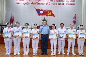 ໂຮງໝໍສູນກາງ 103 ກອງທັບ ສຳເລັດຊຸດອົບຮົມວຽກງານພະຍາບານ