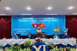 ກອງປະຊຸມໃຫຍ່ຄັ້ງທີ XI ສະມາຊິກສະຫະພັນແມ່ຍິງກະຊວງຍຸຕິທຳ