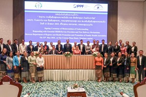 ລົງນາມໂຄງການ ການສົ່ງເສີມສຸຂະພາບຈະເລີນພັນ ແລະ ສິດທິທາງເພດດ້ວຍກົນໄກໃໝ່