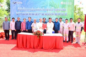 ເມືອງພຽງ ເປີດໂຄງການຮ່ວມມືສູນຜະລິດພັນເຂົ້າລູກປະສົມ