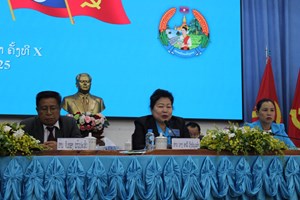 ໄຂກອງປະຊຸມໃຫຍ່ຜູ້ແທນສະຫະພັນແມ່ຍິງແຂວງຫຼວງນ້ຳທາ ຄັ້ງທີ X