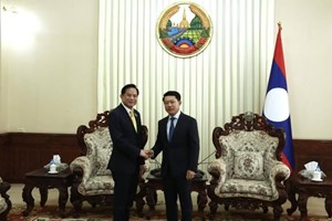 ທ່ານ ສະເຫຼີມໄຊ ກົມມະສິດ ຕ້ອນຮັບ ຮອງນາຍົກລັດຖະມົນຕີ ຣາຊະອານາຈັກໄທ