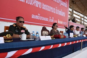 ງານແຂ່ງຂັນກິລາການທະຫານ ແລະ ກິລາມວນຊົນ ທົ່ວເຂດແຂ່ງຂັນທີ 3 ພາກກາງ-ພາກໃຕ້ ໂດຍແມ່ນກອງບັນຊາການທະຫານແຂວງສະຫວັນນະເຂດເປັນເຈົ້າພາບ