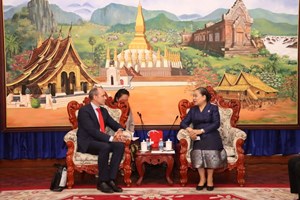 ລັດຖະມົນຕີກະຊວງ ຖວທ ຕ້ອນຮັບຜູ້ອຳນວຍການພາກພື້ນຂົງເຂດແມ່ນໍ້າຂອງ