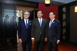 ລັດຖະມົນຕີກະຊວງການຕ່າງປະເທດ ລາວ-ຫວຽດນາມ-ກໍາປູເຈຍ  ປຶກສາຫາລືການພົວພັນຮ່ວມມືສາມຝ່າຍ