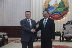 ທ່ານ ສອນໄຊ ສີພັນດອນ ຕ້ອນຮັບຫົວໜ້າອົງການໄອຍະການສູງສຸດ ສ ຣັດເຊຍ