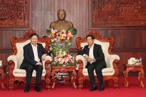 ປະທານສນຊ ຕ້ອນຮັບ ປະທານບໍລິສັດຊີຈີເອັນ ພາວເວີ