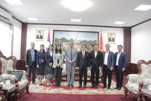 ລມຕ ກະຊວງພາຍໃນ ຕ້ອນຮັບທູດອິນເດຍ ປະຈໍາ ສປປ ລາວ ຄົນໃໝ່