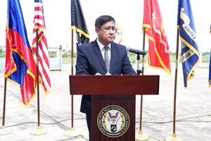 ພິທີມອບ-ຮັບ ສິ່ງເສດເຫຼືອຂອງທະຫານອາເມຣິກາທີ່ຫາຍສາບສູນໃນປາງສົງຄາມຢູ່ລາວ