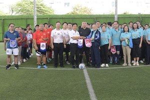 ແຂ່ງຂັນກິລາມິດຕະພາບ ສະຫຼອງວັນສ້າງຕັ້ງສາຍພົວພັນການທູດ ລາວ-ໄທ ຄົບຮອບ 75 ປີ