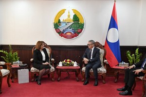 ລມຕ ກະຊວງການຕ່າງປະເທດ ຕ້ອນຮັບ ທູດເອຢິບ ເຂົ້າຢ້ຽມອໍາລາ