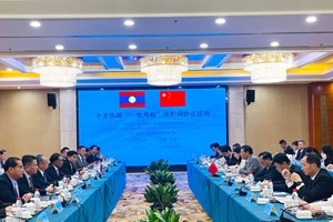 ກອງປະຊຸມເຈລະຈາ ຮ່າງສັນຍາການຈັດຕັ້ງປະຕິບັດວຽກງານກວດກາ "ປະຕູດຽວ, ຄັ້ງດຽວ" ຢູ່ດ່ານສາກົນທາງລົດໄຟ ລາວ-ຈີນ (ບໍ່ເຕ່ນ-ບໍ່ຫານ)