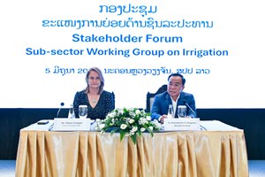 ປຶກສາຫາລື ກ່ຽວກັບ ການພັດທະນາ ແລະ ຄຸ້ມຄອງລະບົບຊົນລະປະທານ