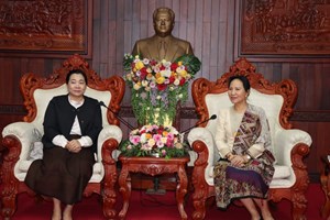 ຮອງປະທານ ສນຊ ຕ້ອນຮັບສະມາຄົມສະຫະກອນຈາກ ສສ ຫວຽດນາມ