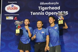 ມະໄລລັກ ຄູ່ກັບ ແມັກຊີມັສ ໄດ້ແຊັມເທັນນິສປະເພດຄູ່ ນໍ້າດື່ມຫົວເສືອ ໂອເພັນ 2025