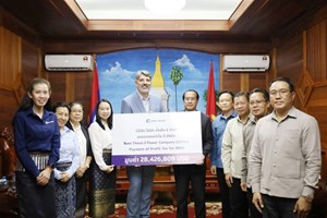 ບໍລິສັດໄຟຟ້ານ້ຳເທີນ 2 ປະກອບສ່ວນພັນທະໃຫ້ລັດຖະບານ ມູນຄ່າ 35 ລ້ານກວ່າໂດລາ