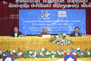 ຝຶກອົບຮົມກຽມຄວາມພ້ອມປັບຕົວຕໍ່ສະພາບອາກາດ ແລະ ສຸຂະພາບ