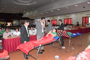 ຈຳປາສັກ ຈັດສະເຫຼີມສະຫຼອງວັນຜູ້ບໍລິຈາກເລືອດໂລກ 14 ມິຖຸນາ