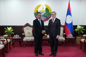 ລັດຖະມົນຕີ ກະຊວງການຕ່າງປະເທດ ຕ້ອນຮັບການເຂົ້າຢ້ຽມອຳລາຂອງ ທູດຕີມໍ-ເລສເຕ