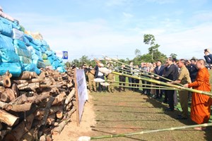 ຈູດທຳລາຍຢາເສບຕິດໃນໂອກາດວັນສາກົນຕ້ານຢາເສບຕິດ ຄົບຮອບ 38 ປີ