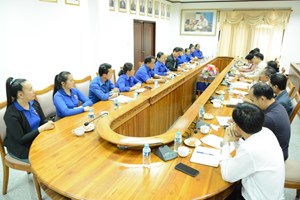 ກົມໂຄສະນາ ຄອສພ ແລະ ກົມອົບຮົມ ສຊປລ ແລກປ່ຽນບົດຮຽນການເຄື່ອນໄຫວວຽກງານວິຊາສະເພາະນຳກັນ