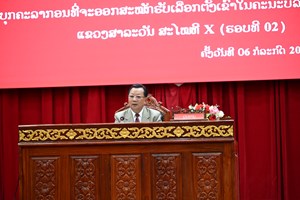 ສາລະວັນ ທາບທາມບຸກຄະລາກອນຈະສະໝັກເລືອກຕັ້ງເຂົ້າໃນຄະນະບໍລິຫານງານພັກແຂວງ