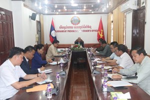 ຫົວໜ້າ ຄອສພ ລົງຊຸກຍູ້ການກະກຽມປັບປຸງກົງຈັກການຈັດຕັ້ງຢູ່ແຂວງບໍ​ລິ​ຄຳ​ໄຊ