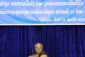 ໄຊສົມບູນ ທາບທາມຮ່າງເນື້ອໃນ ແລະ ບຸກຄະລາກອນທີ່ຈະສະໝັກເຂົ້າໃນຄະນະບໍລິຫານງານສູນກາງສະຫະພັນແມ່ຍິງລາວ ສະໄໝທີ IX ຮອບທີ I