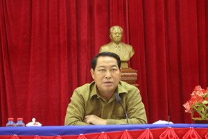 ເຈົ້າແຂວງຊຽງຂວາງໂອ້ລົມການນຳເມືອງພູກູດ