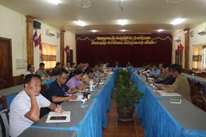 ກະຊວງ ຮສສ ແລະ ອົງການຈັດຕັ້ງສາກົນຕິດຕາມຜົນເສຍຫາຍໄພພິບັດຢູ່ເມືອງເງິນ